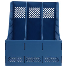 Blue Plastic Document Sorting Shelf Office Storage Holder