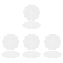 8Pcs White Silicone Lid Covers Durable Reusable Sealing Lids for Bowls