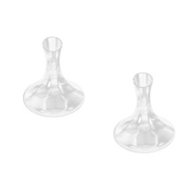 2Pcs Creative Transparent Wine Decanter Glass Stylish Household Set