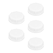 5Pcs White Pe Drum Lid Bung Caps Oil Barrel Cover Leak-Proof Seal Plug
