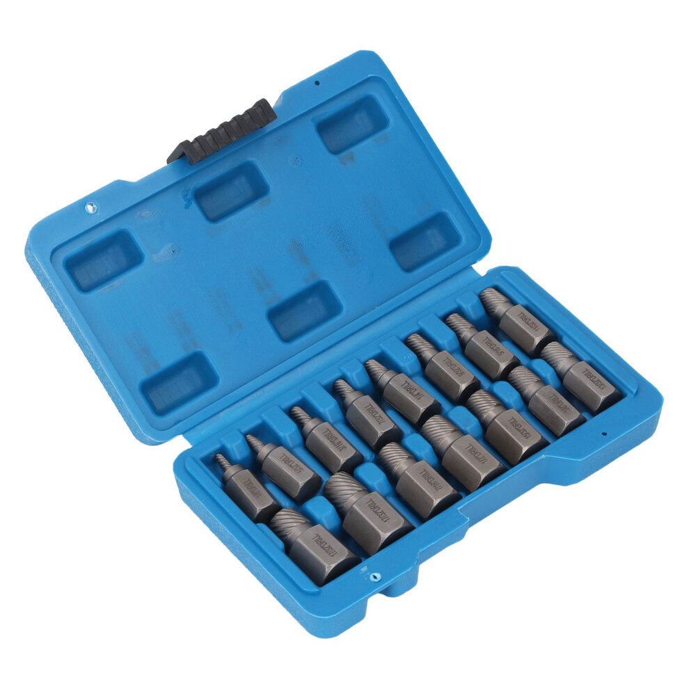 Cr Mo Steel Screw Extractor Set 15pcs
