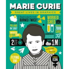 Great Lives in Graphics Marie Curie Hardcover Book