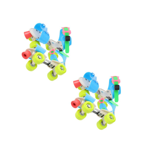 2Paires Chaussures Roller Sport Protection Ajustables Usage 1