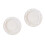 2Pcs Elegant White Ceramic Dessert Plates Embossed Small Home Plates 4
