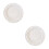 2Pcs Elegant White Ceramic Dessert Plates Embossed Small Home Plates 5