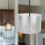 Silver Fabric Pendant Lamp Shade for Soft Ambiance 8