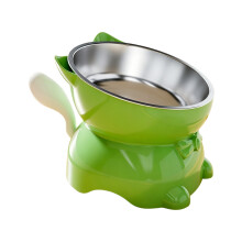 Elevated Dog Bowls For Improved Digestion And Postures In-Green