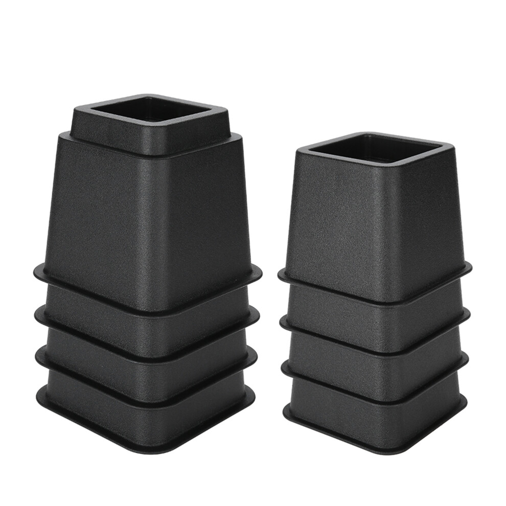 Black Furniture Raisers 5" & 3" Set 8