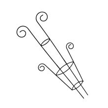 Iron Vine Support Frame Climbing Rack Suitable For-Black