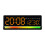Intelligent Music Activated LED Clock with-Black orange1 1