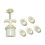ABS Plastic Mooncakes Mallen Set Met 5 Patroon Handgeperste 1