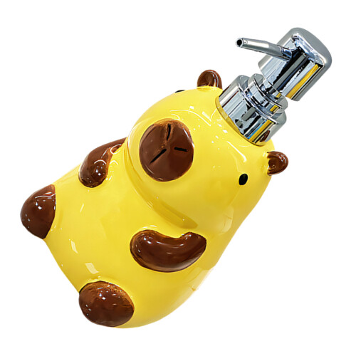 Animal Shaped Refillable Pump Press Bottles Cosmetic-Yellow