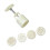 Round Edges Mooncakes Press Molds Set 4 Interchangeable ABS-50G 1