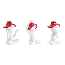 Cute Frogs And Mushroom Sculpture Set Resin Incenses Holder
