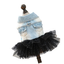Fashion Dog Jean Tutu Skirt Pet Dress For Small Dog And Cats-S