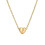 Initial Pendant Necklace 18K Gold Plated Figaro Chain 1