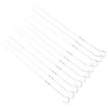Brochettes plates en acier inoxydable pour grillades (lot de 10)