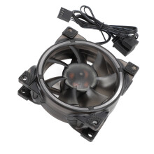 80mm PWM ARGB PC-Gehäuselüfter MFDB-Lager schwarz 12V