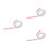 3Pcs Pressure Sensitive White Packing Tape Roll for Box Sealing 3