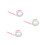 3Pcs Pressure Sensitive White Packing Tape Roll for Box Sealing 6