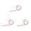 3Pcs Pressure Sensitive White Packing Tape Roll for Box Sealing 7
