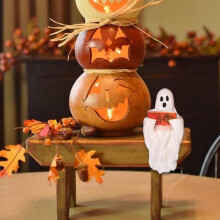 Figura decorativa de resina de Halloween para escritorio o porche.