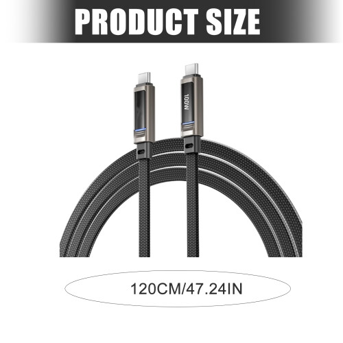 Braided Cable Type C To Type C 100W Power Delivery Convenient 2