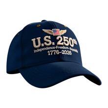 Patriottische baseballpet met Amerikaanse vlag ter ere van het 250-jarig jubileum.