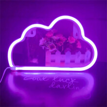 Viflosae LED-sky neonlysskilt juletre