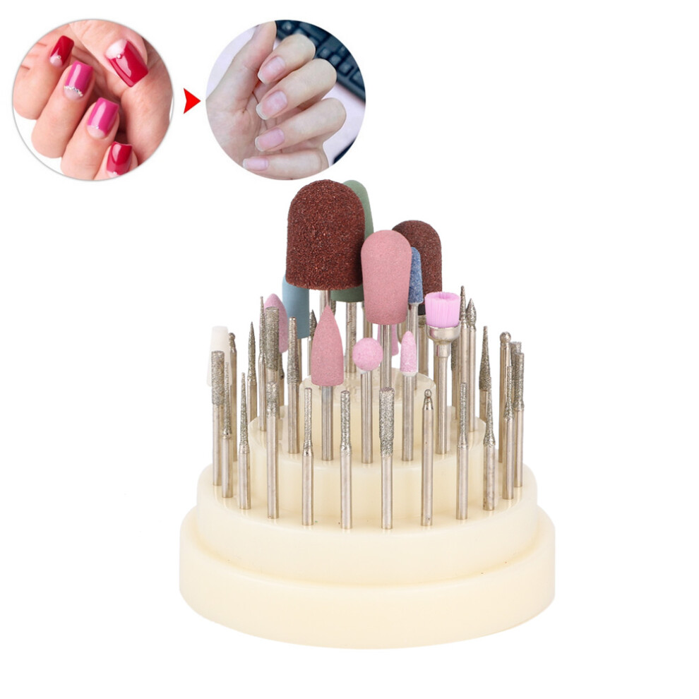 45pcs Professional Nail Drill Bits File