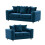 Furniture 786 Plush Velvet 3+2 Seater Sofa Set Blue 1