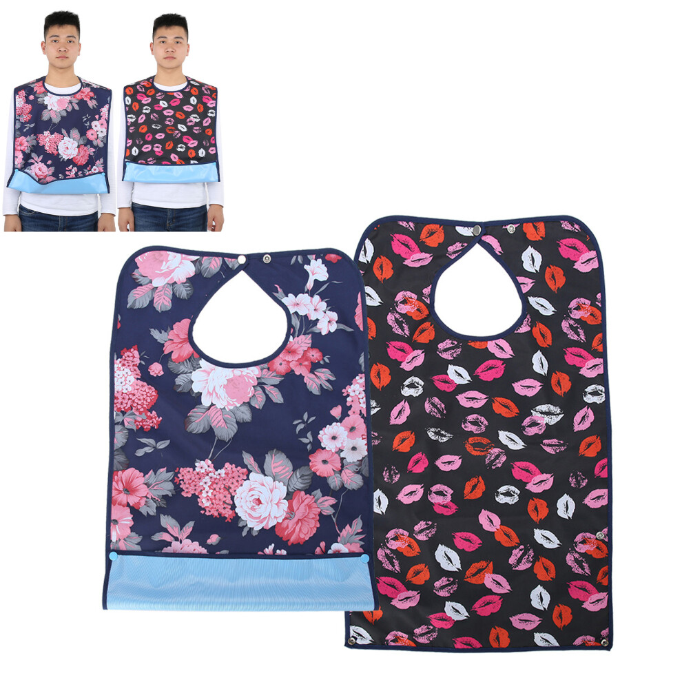 Waterproof Adult Bib Double Layer Mealtime