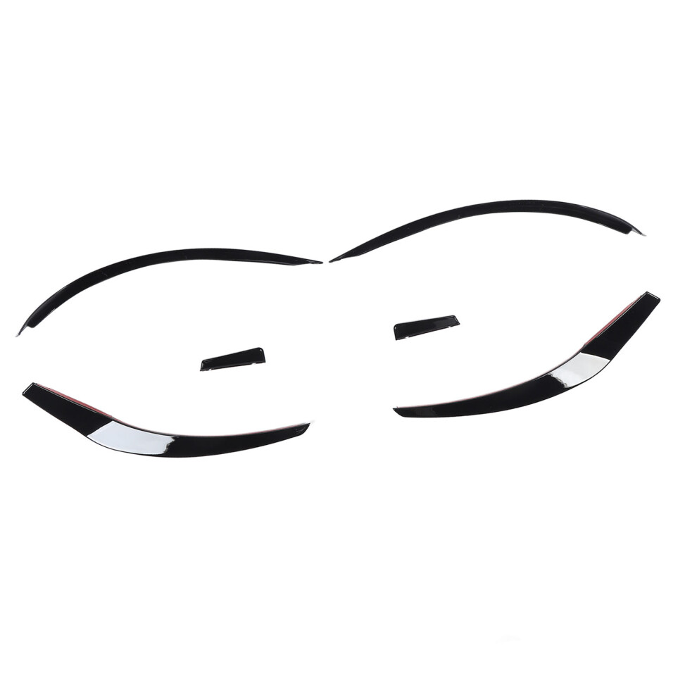 6Pcs Abs Glossy Spoiler Cla C117 X117 Light/Black 7340572853011