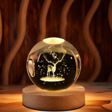 Uklidňující noční světlo s křišťálovou koulí Stellar Spheres, 2,35 palce