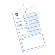 Doppelseitige Ölwartungskarten mit Checkliste, 100 Stück-Weiß
