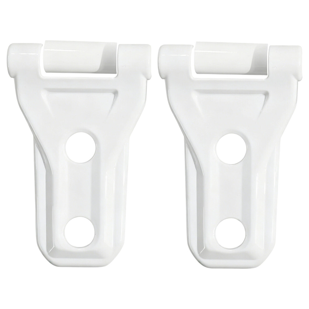 2Pcs Abs Engine Cover Hinges No Drilling Required- White 7704001254488
