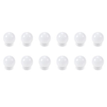 Miroir de coiffeuse rond à LED avec éclairage de maquillage réglable