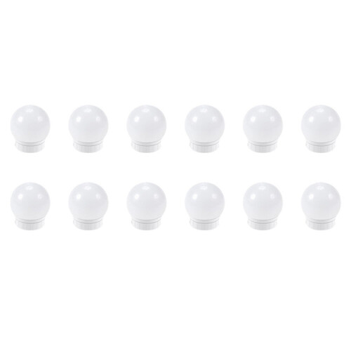 Miroir de coiffeuse rond à LED avec éclairage de maquillage réglable