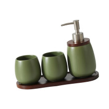 Artistic Ceramic Mouthwash Mugs Liquid-retro green eggshell