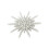 Broche étoile en strass de cristal avec épingle à revers à-1 1