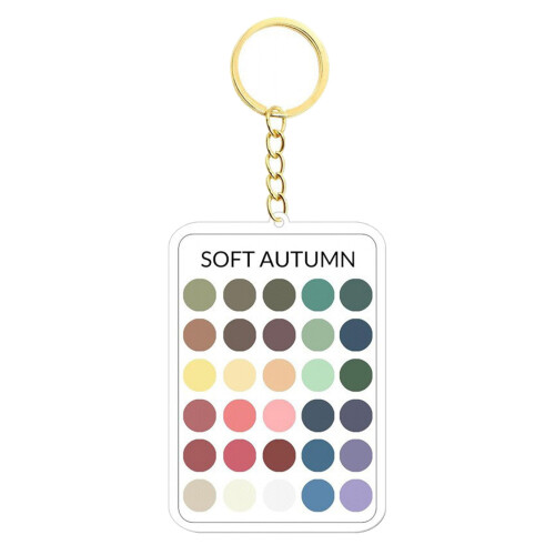 Schlüsselanhänger mit saisonaler Farbpalette, Acryl,-8