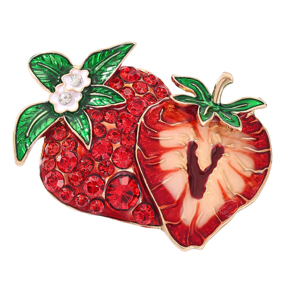 Sweet Strawberry Rhinestones Clip Dress Accessory Party Daily