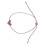 Delicate Handwoven Thread Heart Pattern Bracelet Skin-Pink 1