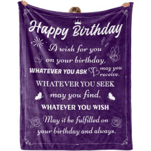 Couverture violette 60 x 50 pouces