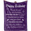 Couverture violette 60 x 50 pouces 1