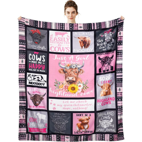 Fleece-pensjonsteppe for kvinner, 60 x 50 tommer