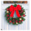 Artificial Pine Christmas Wreath with Red Bow and Red Gold 1