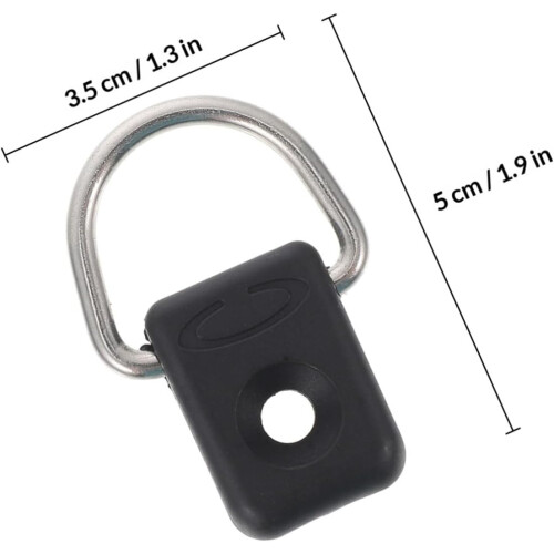 6 Sets Kajak-Bungee-Ringe, elastische Seilschnallen und D-Ring-Beschläge 1