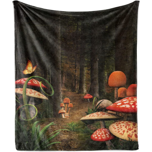 Manta de lã flanelada com estampa de flamingos, 127 x 178 cm (50 x 70 polegadas)
