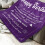 Couverture violette 60 x 50 pouces 2